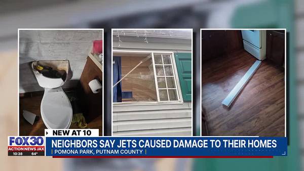 Putnam County neighbors say jet caused damage to their homes