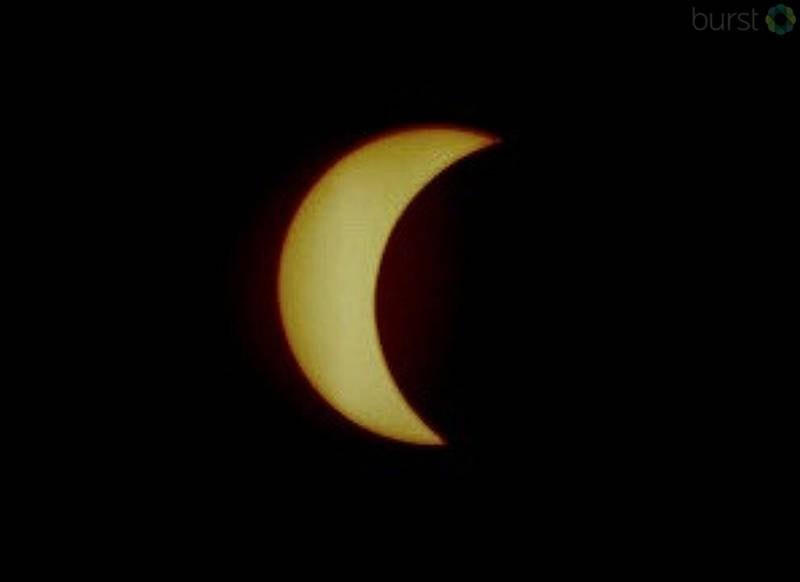 Viewer photo sent in of the 2024 solar eclipse from Indian Springs, Florida.