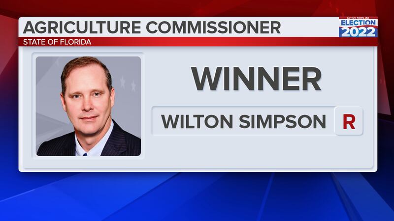 Wilton Simpson wins the race to become Florida's next Agriculture Commissioner.