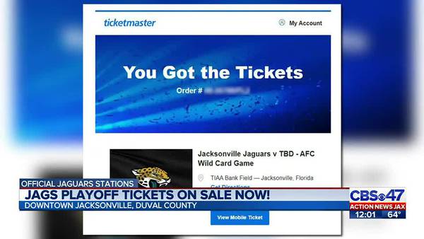 Tickets for possible playoff game go on sale for Jaguars season ticket holders