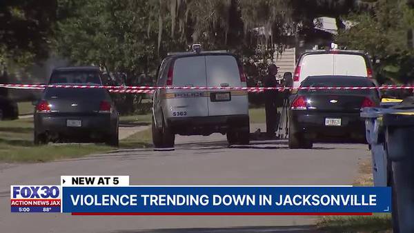 Violence trending down in Jacksonville