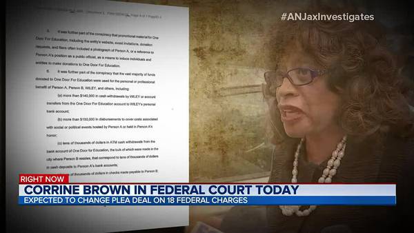 Corrine Brown in federal court today