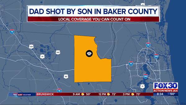 Baker County father shot by son while trying to run family over in front yard, authorities said