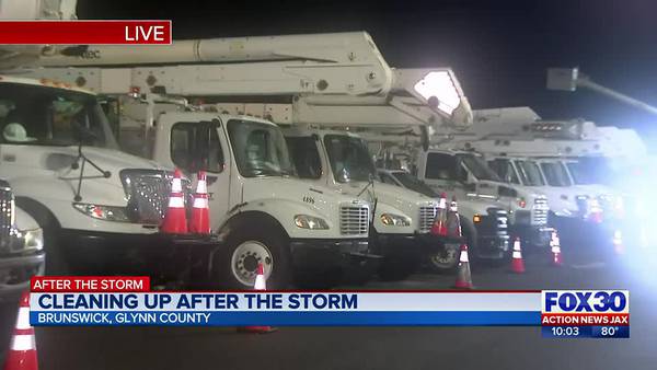 Help arrives in Glynn County for cleanup and to restore power in Idalia’s aftermath 