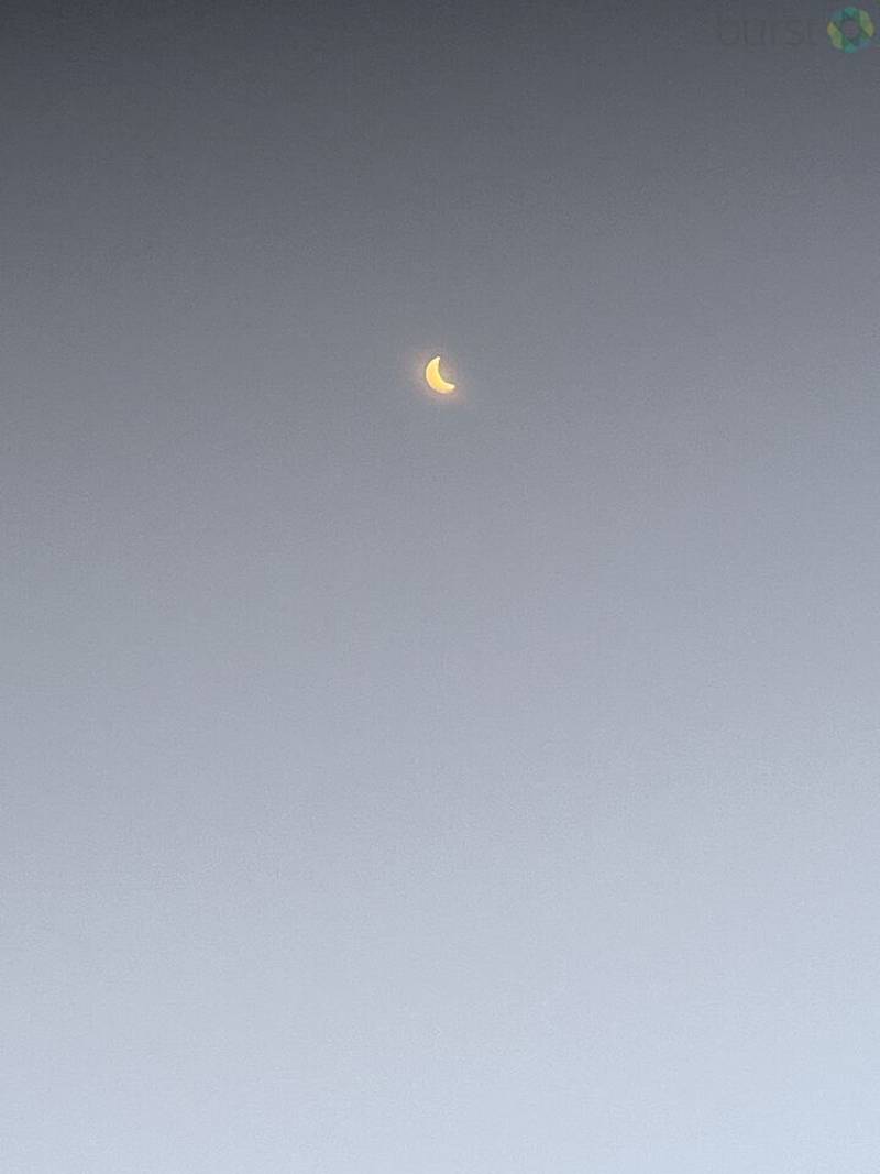 Gavin from St. Augustine sent in this view of the solar eclipse.
