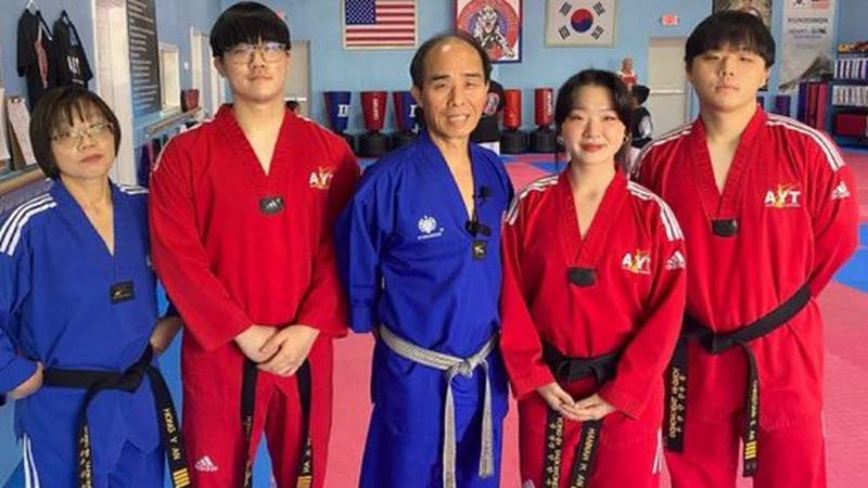 Taekwondo instructors at a studio in Harris County, Texas were able to save a woman from an attack earlier this week, officials say.