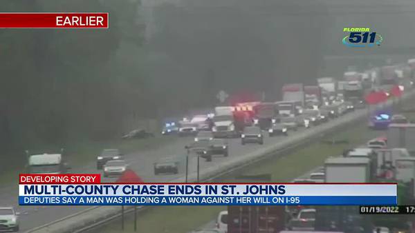 Multi-county chase ends in St. Johns County