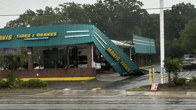 Photos: Trees, power lines signs blown down as storms move through Jacksonville area