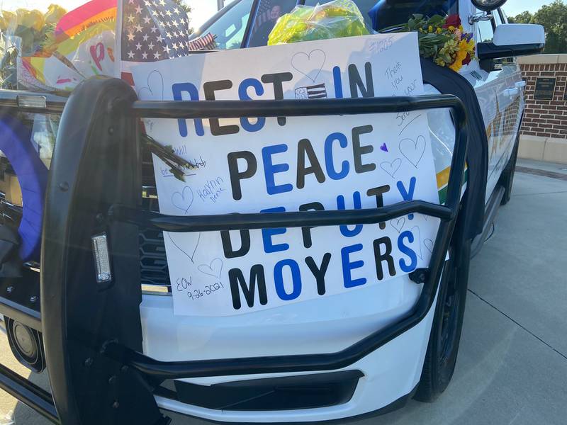 Deputy Moyers' vehicle memorial