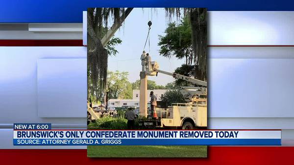 Confederate monument removed