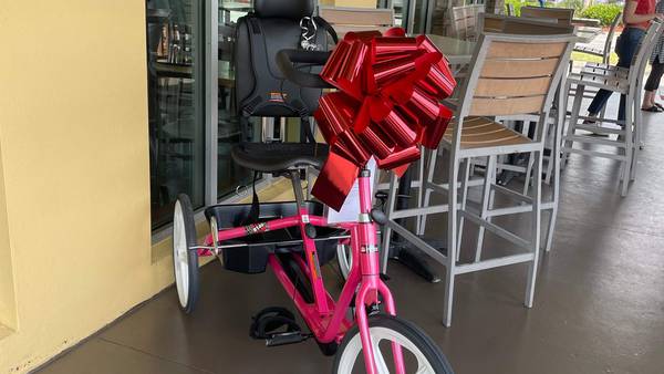 Donor replaces stolen bike for disabled woman’s birthday