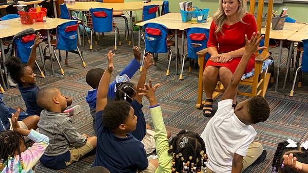 Photos: Action News Jax’s Chandler Morgan reads at YMCA Tiger Academy, learns about their Alumni Scholarship