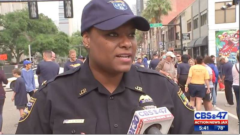 Lakesha Burton (pictured here during the 2019 Law Enforcement Torch Run) is the first candidate to file to run for Jacksonville sheriff in 2023.