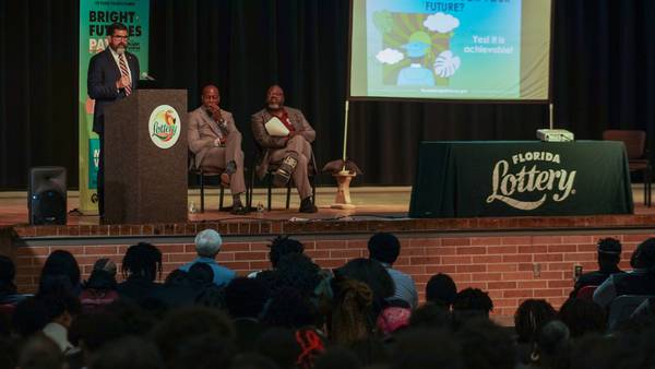 Secretary of the Florida Lottery visited local high school to raise awareness about ‘Bright Futures’