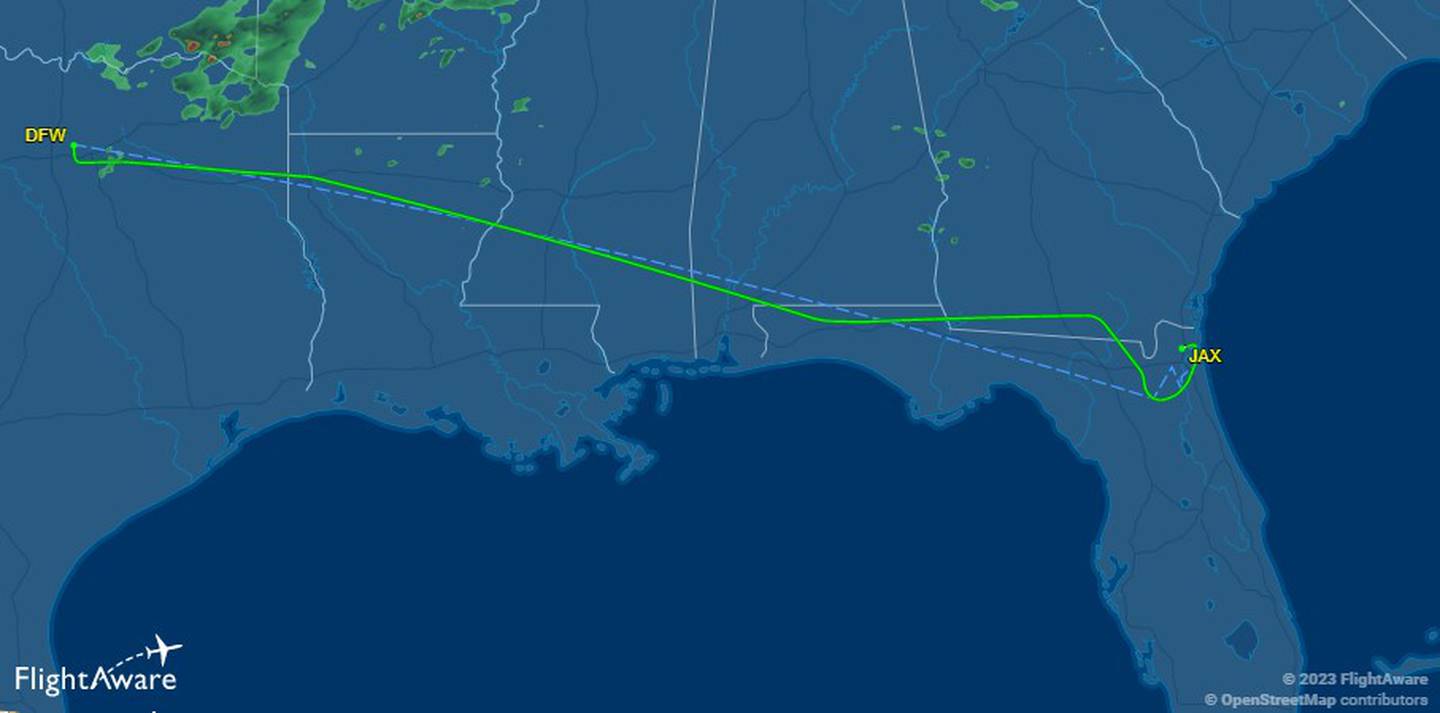 Flight diverted from DFW to MCO