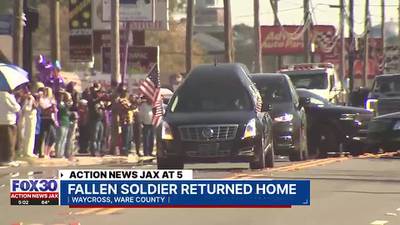 Florida, Georgia communities pay final respects as Army Sergeant killed in Jordan is returned home