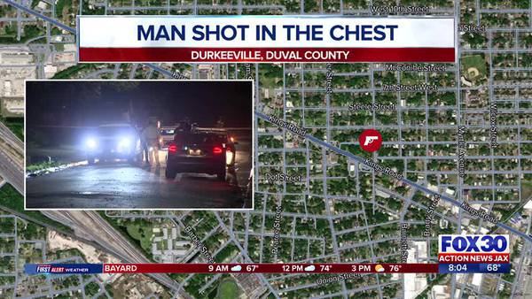 Man shot in chest