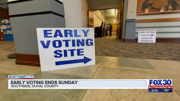 Early voting ends in Duval unitary election