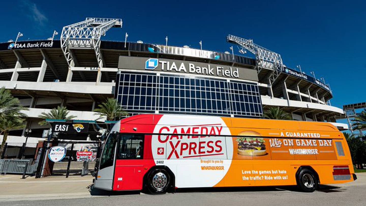 Gameday Xpress shuttle to Jacksonville Jaguars game Action News Jax