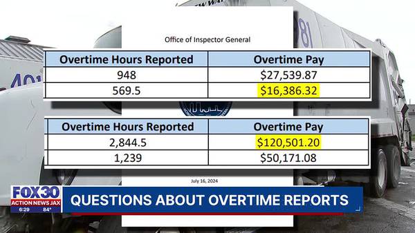 ‘Gross abuse:’ Jacksonville IG report finds solid waste employee got $120K of overtime in a year