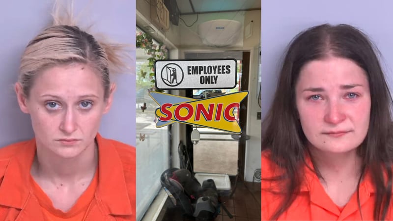 2 women arrested on drug charges after investigation shuts Sonic in Starke down. Kaitlyn Watkins, 28, (left) and Madison Loftis, 22 (right).