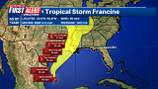 Tropical Storm Francine forms in the Gulf of Mexico, expected to become hurricane