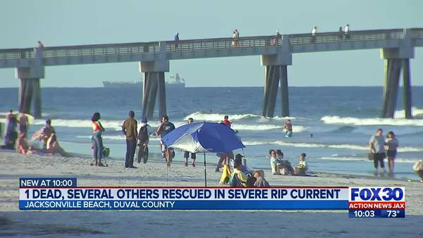 1 dead, several others rescued in severe rip current