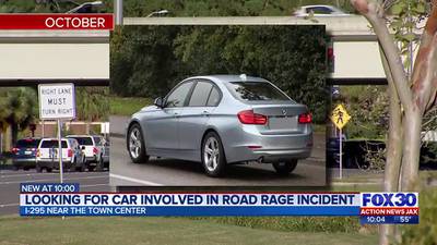 Search for road rage car; Police looking for BMW and suspect connected to Jacksonville shooting