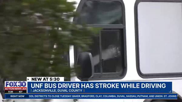 ‘I’m a miracle:’ UNF bus driver has stroke while driving, saved by 2 passengers