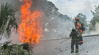 Photos: SJCFR fights house fire at Magnolia Lane