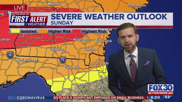 First Alert Weather: Tracking severe storms Sunday and Monday