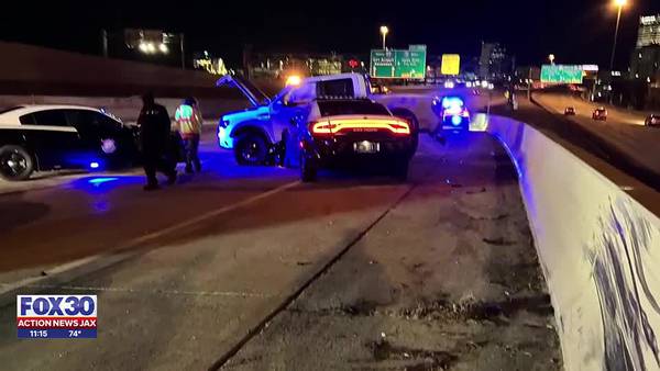FHP: Police pursuit ends in crash on I-95 near Atlantic Blvd, trooper injured