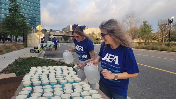 Photos: JEA Volunteers at Gate River Run