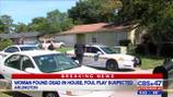 Woman found dead in house, foul play suspected