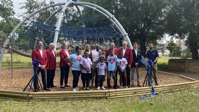 Photos: Ribbon-cutting ceremony for new playground equipment in Jacksonville