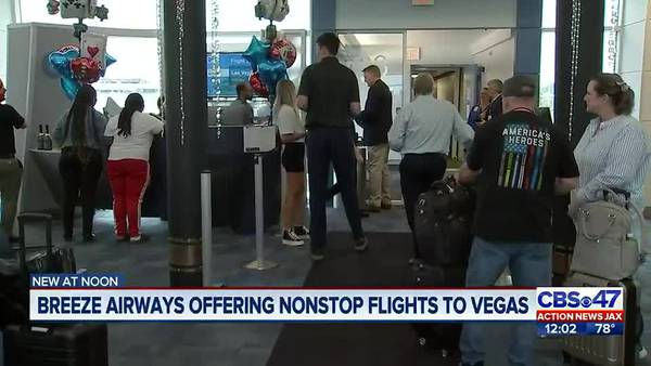 ‘We’re expanding’: Breeze Airways launches direct flights from Jacksonville to Las Vegas