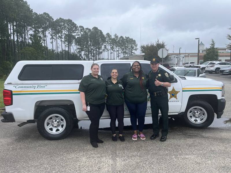 NCSO Communications Sergeant Marcelia Robinson, Sergeant Kim Shavers, and Communications Officer Amanda Clemons are headed to Suwannee County to assist the Suwannee County Sheriff’s Office Dispatch Center after Hurricane Idalia.