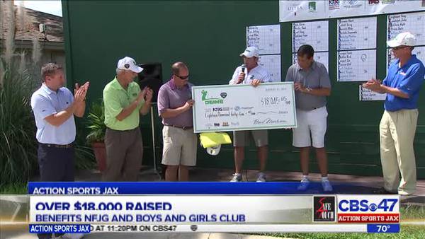 Action Sports Jax Dream 18 golf tournament donates $18K to charity