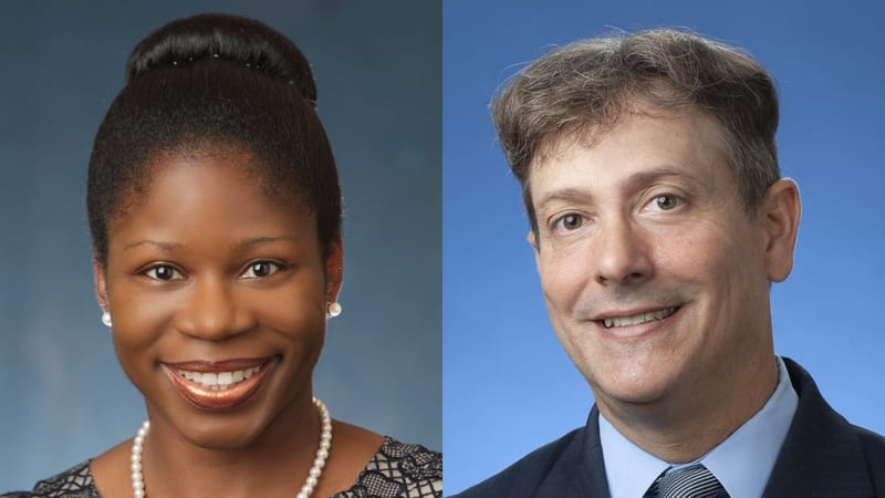 Lawsikia Hodges (left) and James Millard are leaving Jacksonville's Office of General Counsel for new jobs.