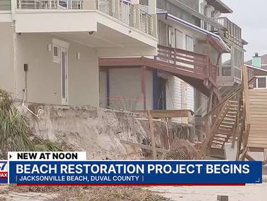 $32 million beach renourishment project is underway in Duval County