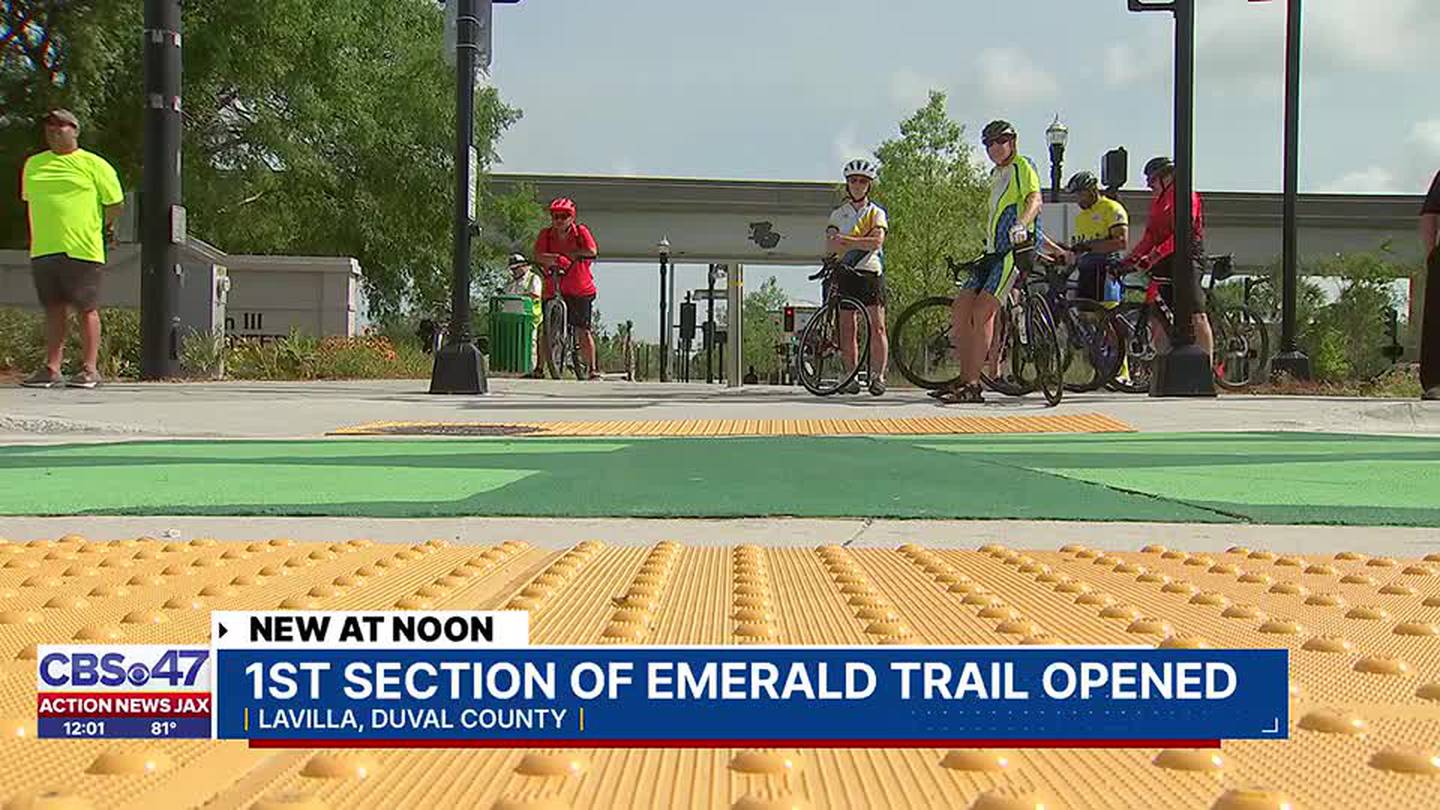 Jacksonville officials to open first part of Emerald Trail today – Action News Jax