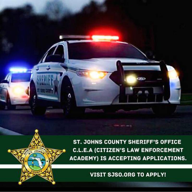 Citizen Law Enforcement Academy begins next week in St. Johns County.