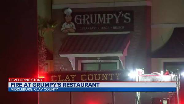 Fire at Grumpy's Restaurant