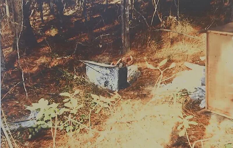 This is the illegal dump site in Ware County where Baby Jane Doe, who has been identified as 5-year-old Kenyatta Odom, was found in 1988.