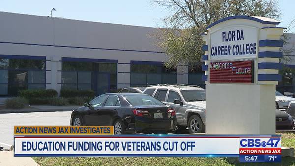Jacksonville vets lose GI Bill tuition before graduating from career college
