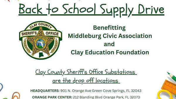 Clay County Sheriff’s Office hosting back-to-school supply drive