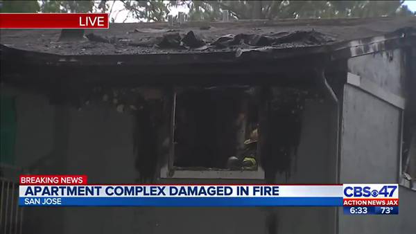 Apartment Complex damged in Fire