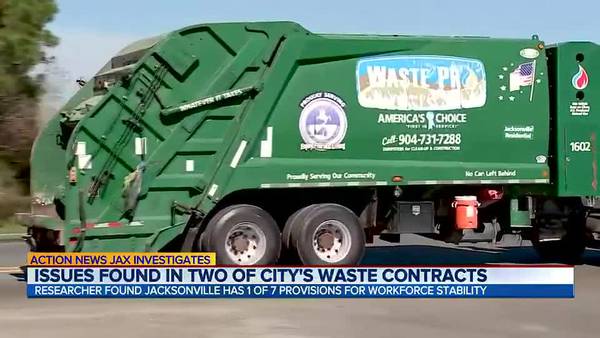INVESTIGATES: Issues found in two of the city of Jacksonville’s waste contracts