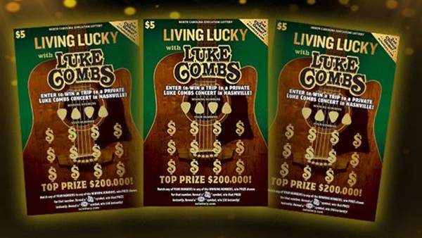 Living lucky: North Carolina man wins $200K on Luke Combs scratch-off