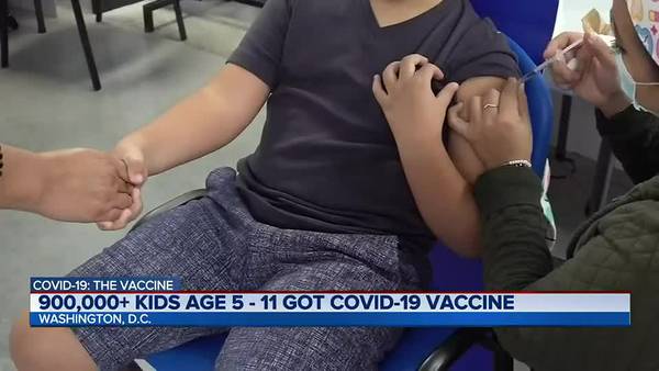 White House reports nearly 1 million kids under 12 vaccinated
